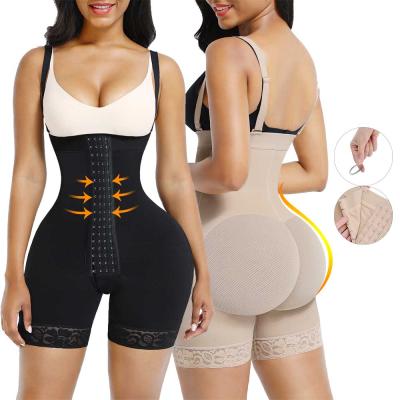 China 2022 Wholesale Women Bodyshaper Fitness Wear Gym Breathable Jumpsuit Hangs Design Butt Lifter Shaper for sale