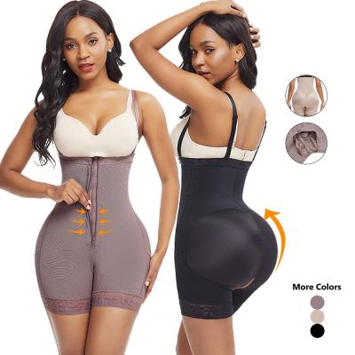 China 2021 Antibacterial Wholesale High Compression Abdomen Tummy Control Slimming Full Bodyshapers For Women Slimming for sale