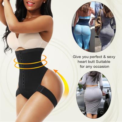 China 2021 Breathable High Waist Tummy Control Shaper Butt Enhancer With 2 Side Straps Butt Lifter Shapewear Panties for sale