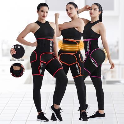 China Dropshipping Fat Burning Breathable Neoprene Butt Lifter Thigh Trainer Waist And Thigh Trimmer Slimming Belt for sale