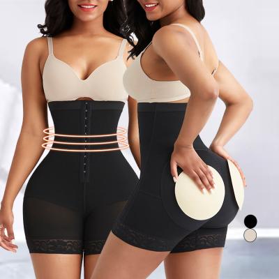 China Customs Service Body Shaper Front Hooks Compression Plus Size Antibacterial Underwear Waist Shaper And Butt Lifter for sale