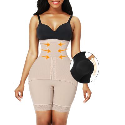 China Wholesale Antibacterial Hooks Design Elastic Butt Lifter Hip Women Body Shaper Shapewear Body Shaper for sale