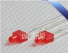 China Other Red Light F2 Red 2MM Short Hair LED Flat Head Led Lamp Light Beads Nipple Type Short Feet for sale