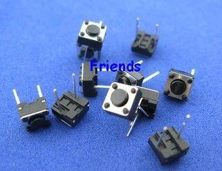 China 6*6*4.3mm 6x6x4.3mm 2pin tact switch, tactile switch, square buttons, 6*6*4.3 6*6*4.3mm touch for sale