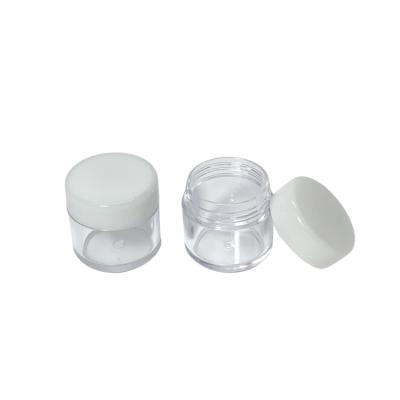 China PET Plastic Jars Transparent Material Order-Friendly White Cosmetic With Lid Skin Care Cream Container 20g 30g for sale