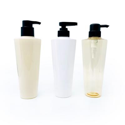 China Yueyi Cosmetic Custom Pet Shower Gel Body Lotion Plastic Shampoo Pump Bottle Luxury 300ml 380ml Champagne Gold Cosmetic Containers Pink for sale