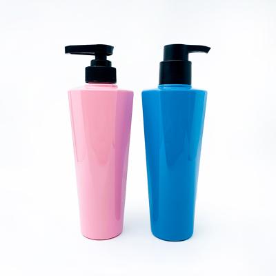 China Yueyi Cosmetic 300ml 380ml 400ml Custom Cosmetic Shampoo And Conditioner Set Hotel Empty Shampoo Plastic PET Pump Bottle With Body Pump for sale