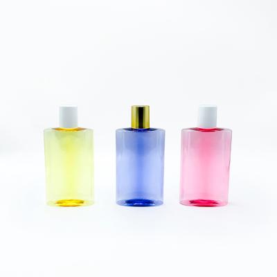 China Camera 300ml Luxury Empty Cosmetic Bottle Cosmetic Shampoo And Conditioner Baby Plastic Screen Printing PET To Customize Flat Screw Cap for sale