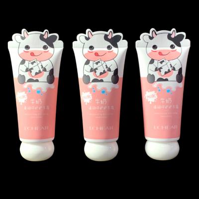 China 40g Wrinkle Hand Whitening Plastic Tube Lasting Moisturize Anti Aging Pink Squeeze Empty Cosmetics Packaging Cream Lotion Plastic Tube for sale