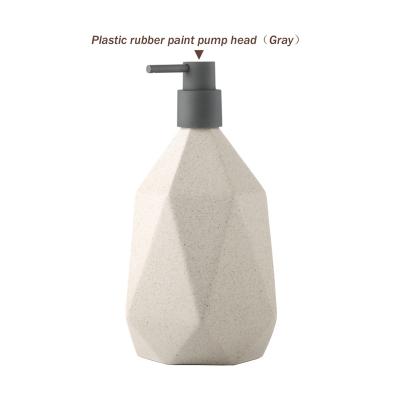 China White Durable Ceramic Liquid Dispenser Bottle Dispenser Rice Hand Stocked Refillable Emulsion Bottle For Bathroom Kitchens 1000Ml for sale