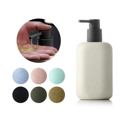 China Hot Selling Stocked Ceramic Liquid Emulsion Dispenser Bottle With Hand Pump for sale