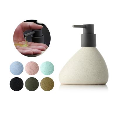 China New Design Ceramic Bathroom Dispenser Stocked Ceramic Emulsion Dispenser for sale