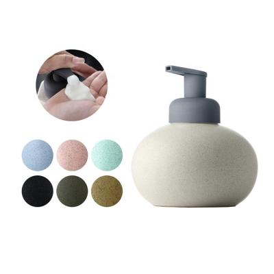 China Custom Bathroom Foam Soap Dispenser Ceramic Foam Hand Soap Bottle Dispenser for sale