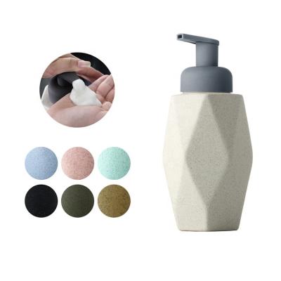 China Foam Soap Dispenser Bathroom Accessories Customized Ceramic Hand Liquid Foam Soap Dispenser for sale