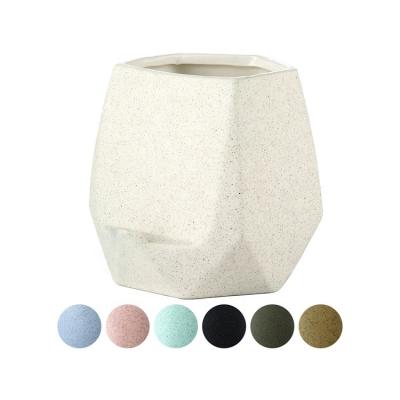 China New Design Custom Bathroom Simple Stocked Ceramic Toothbrush Holder Unique Holder for sale