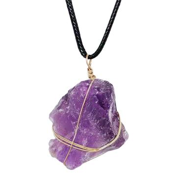 China Wholesale Crystal Pendant Chain Not Included Crystal Necklace Pendant Healing Crystal Europe Customization for sale