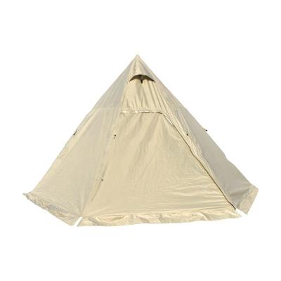 China Ventilate and prevent mosquitoes prevent sunburn easy to set up suitable color 3 person or 4 person style pyramid tower shape white Indian rice tent for sale