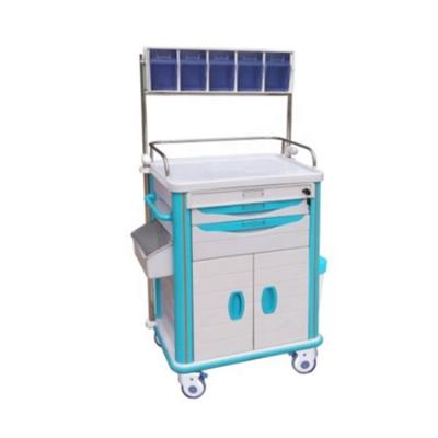 China Hosptial BR-AT06 Stretcher Crash Cart Hospital Factory Price Emergency Anesthesia Trolley for sale