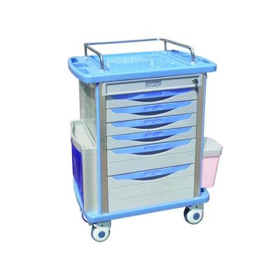 China Hosptial BR-MT01B ABS Hospital Delivery Medical Mobile Emergency Medicine Cleaning Trolley for sale