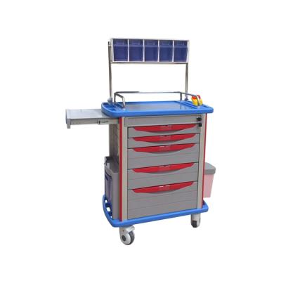 China Hosptial Hospital Factory Price Medical Emergency Stretcher Medicine Crash Cart Anesthesia Trolley for sale