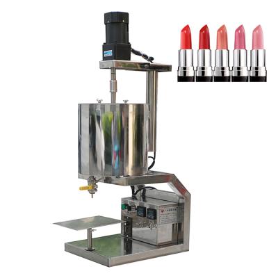 China Semi automatic chemical lipstick maker heating and stirring lip balm/filling lipstick machine for sale