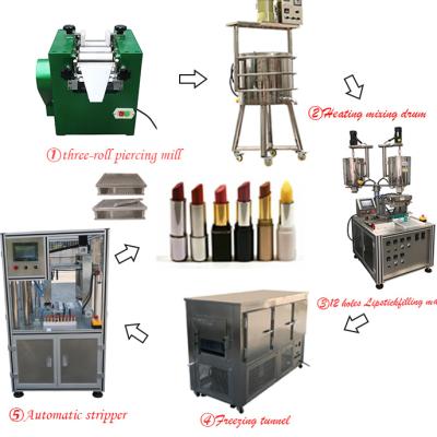 China 10-12 Holes Chemical Lipstick Production Line, Lipstick Machine, Cosmetics Production Machinery for sale