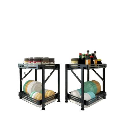 China Sustainable Multifunctional Stainless Steel Kitchen With Collapsible Drain Rack for sale