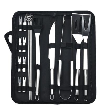 China Easily Cleaned 3/5/7/9/20 Grill Sets Set Hole Design Full Silicone Kitchen Tableware BBQ Hanging Grilling Accessory Tool Kit for sale