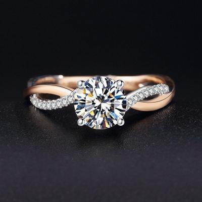 China Fashionable Custom Made 14k CVD Diamond Engagement Rings Luxury Two developed by Tone Rings Lab for sale