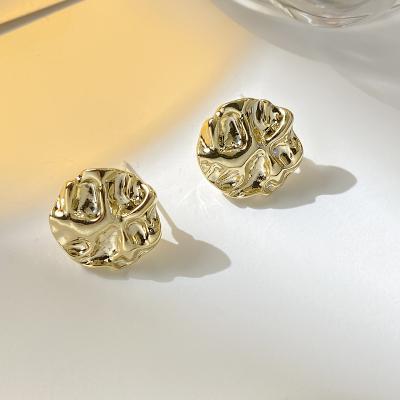 China FASHIONABLE jewelry 18K gold plated high quality circle earring stud earring stud earrings for sale