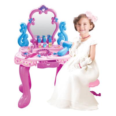 China Wholesale kids beauty play set. CW123813 Amazon hot sellings play house dressing table children's little princess toy girl dresser set for sale