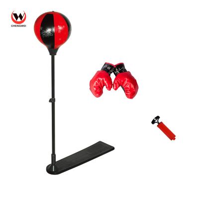 China Kids Inflatable Boxing Ball Set Sports Equipment Wholesale Toy Game Boy Boxing Play Set Punch Ball With Stand for sale