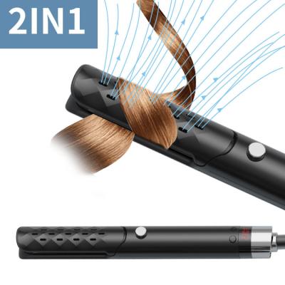 China Hair Staightening/Hair Curling Two-in-one straight hair iron and curling iron, with cold forming and high heat airflow styler cordless hair curler for sale