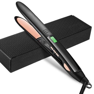 China Commercial Custom Nano Flat Iron Digital Flat Iron Hair Straightener With Private Label for sale