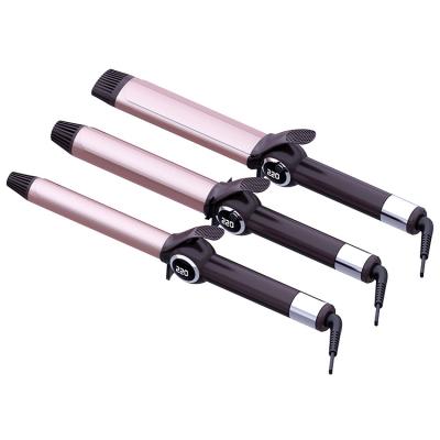 China New 2021 Digital Curler Naturel Long Ceramic Hair Rollers Rollers Tools Curling Iron Magic Wand With Case for sale