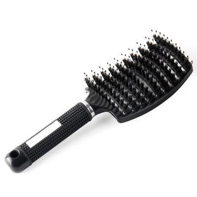 China Professional Private Label Detangling Custom Natural Detangling Comb Bendable Massage Curly Detangle Hair Brush for sale