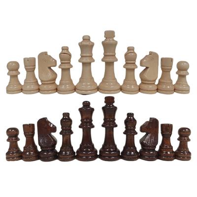 China Wooden Wooden Chess Set Set Wooden Backgammon Luxury Wooden Chess Pieces Folding Chess Board Tournament Wooden Factory Outlet for sale