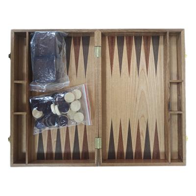 China High quality discount 15 inch portable folding portable luxury wooden backgammon chess board factory chess set price for sale