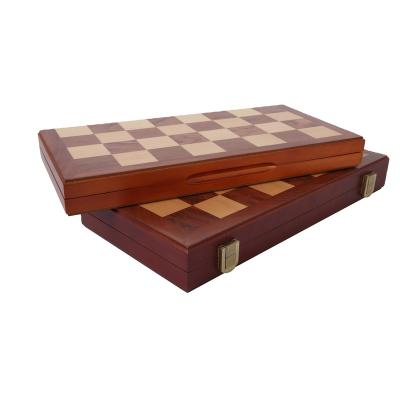 China Puzzle Game Entertainment Competition Dedicated Wholesale Wooden Backgammon Luxury High Quality Classic Checkers Chess Board Folding Indoor Board Game for sale