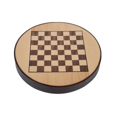 China Small and exquisite wooden round wooden chess board chess game new products on the market small and exquisite family solid wood board game for sale