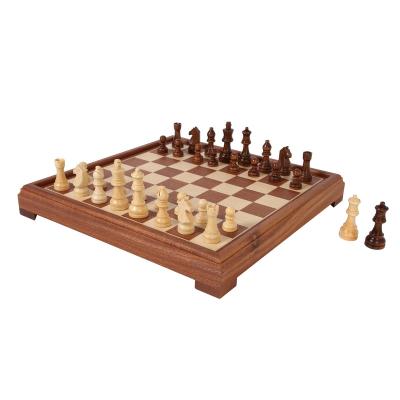 China Wholesale High End Ornamental Viewing Chess Set Chessboard Wooden High Quality Magnetic Children's Board Teaching for sale