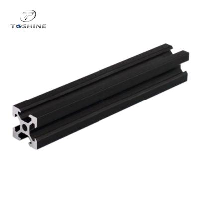 China 2020 Industrial Extruded T - Slotted Aluminum Profile Framing 20 Mm Black 2020 Extruded Aluminum Extrusion for sale