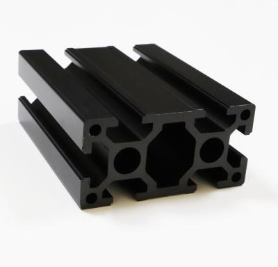 China Industry automation aluminum profile t slot 4080 black framing 4080 /t slot 4080 extruded aluminum profiles for sale