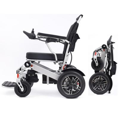 China Handicapped Convenient Battery Charger Riding Dual Motor Car Trunk Aluminum Alloy Foldable Electric Automatic Wheelchair for sale