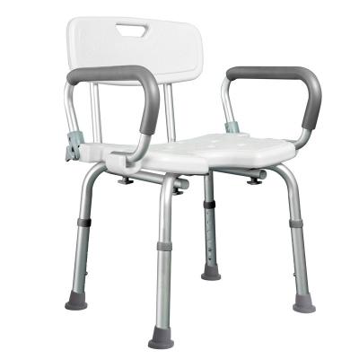 China High Quality Durable Light Weight Aluminum Adjustable Bath Seat Adjustable Handicapped Shower ChairFor Senior for sale