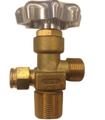 China CGA 540 General Gas Valve G5/8 Brass Cylinder 3/4Inch Forged Thread Oxygen Valve for sale