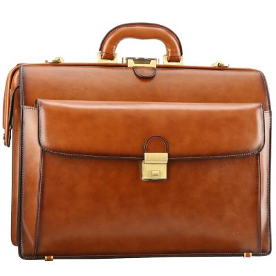 China Various Men's Classic and Retro Doctor Bag Imported Cowhide Widely Used Leather Laptop Briefcase Material for sale