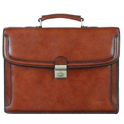 China Classic Briefcase And Vintage Backpack Light Brown Elegant Corporate High End Leather for sale