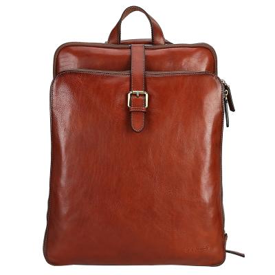 China Wholesale Custom Vintage Grain Italian Leather Women's Fashion 14 Inch Full Laptop Backpacks For Travel for sale