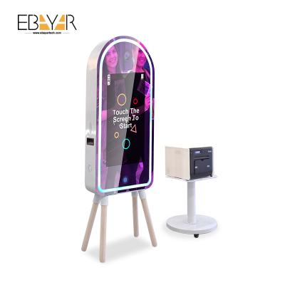 China Color Wedding Photo Booth Selfie Mirror Photo Booth LED Light Magic Foto Booth for sale